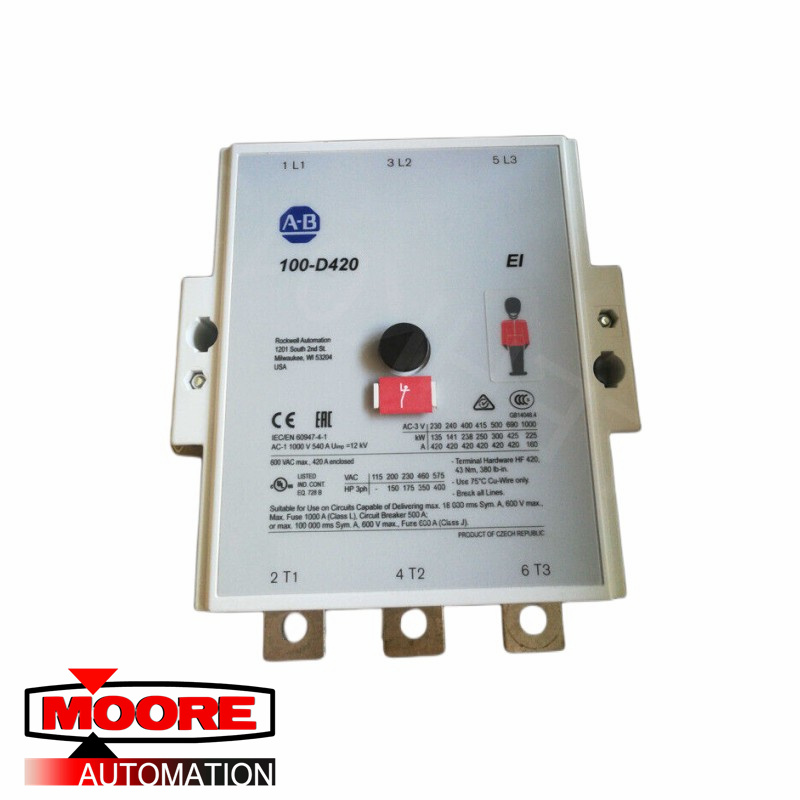 AB 100-D420EA00 IEC 420 A MCS D Công tắc tơ