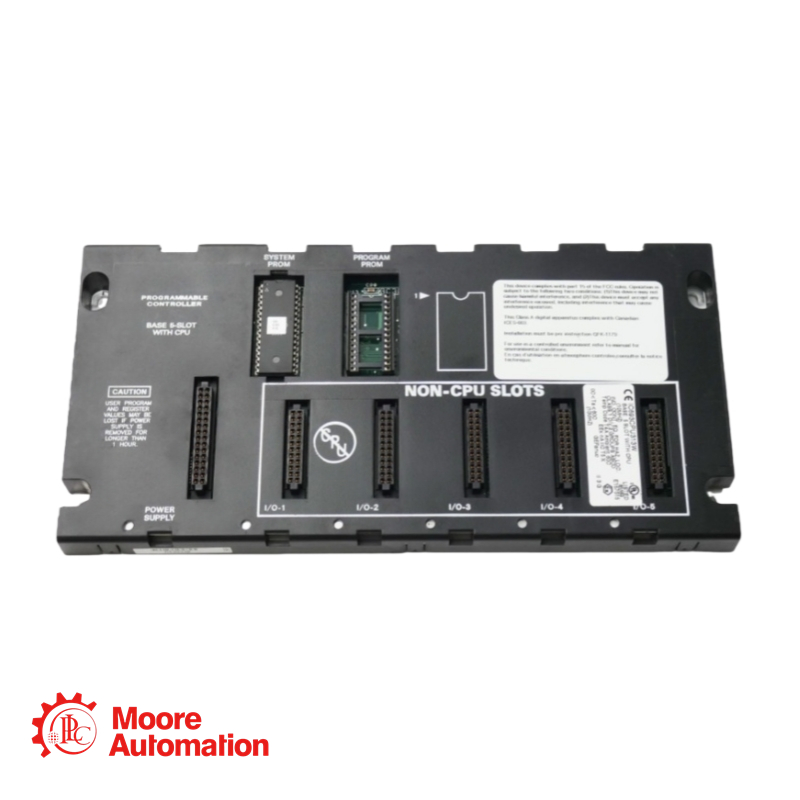General Electric IC693CPU313 5-slot baseplate with embedded CPU