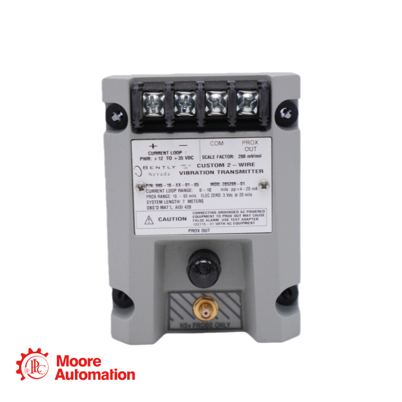 Bently Nevada 990-10-XX-01-05 MOD:165353-01 Vibration Transmitter