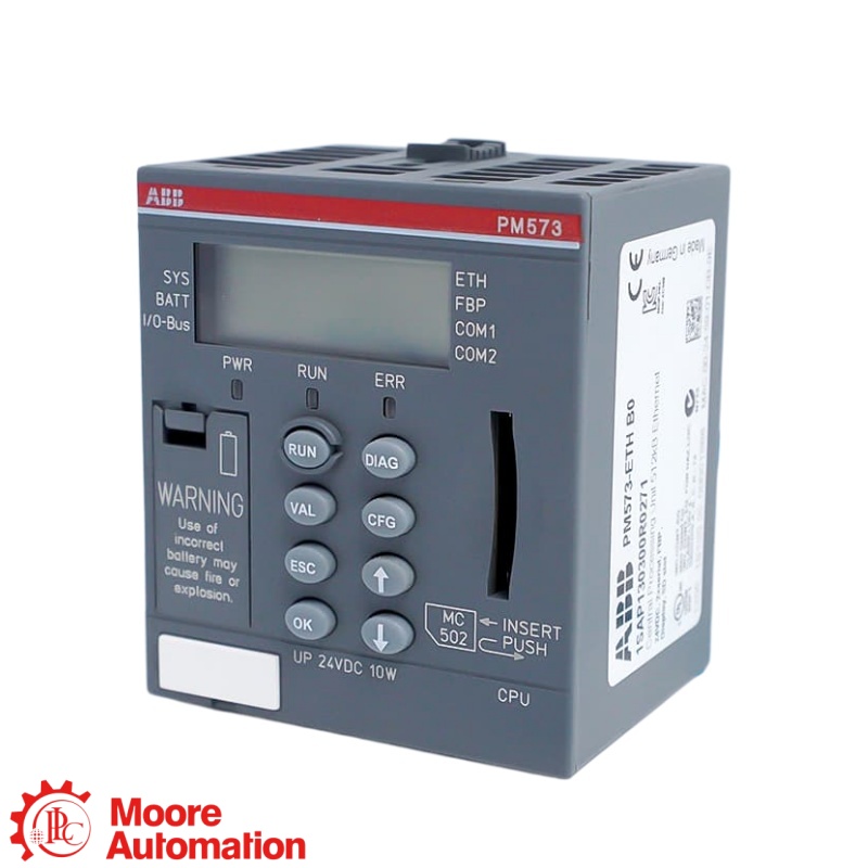 Bộ xử lý PLC ABB PM571-ETH AC500 tích hợp Ethernet