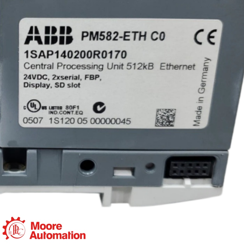 Bộ xử lý PLC ABB PM582-ETH AC500 tích hợp Ethernet