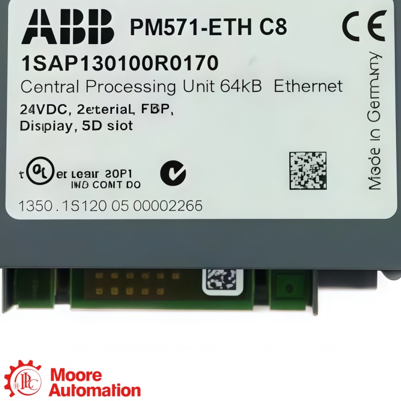 Bộ xử lý PLC ABB PM571-ETH AC500 tích hợp Ethernet