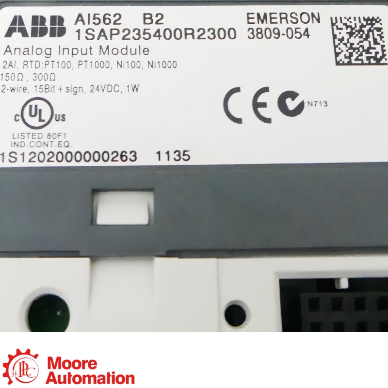 Mô-đun đầu vào tương tự RTD 2 kênh ABB AI562 1TNE968902R1102