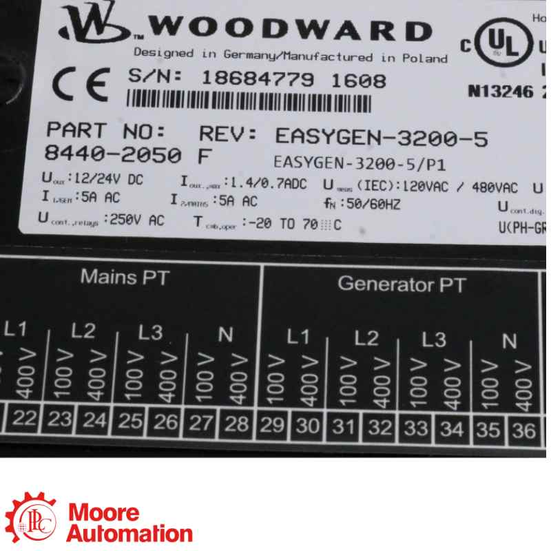 Bộ điều khiển máy phát điện Woodward 8440-2050 easYgen-3200-5/P1