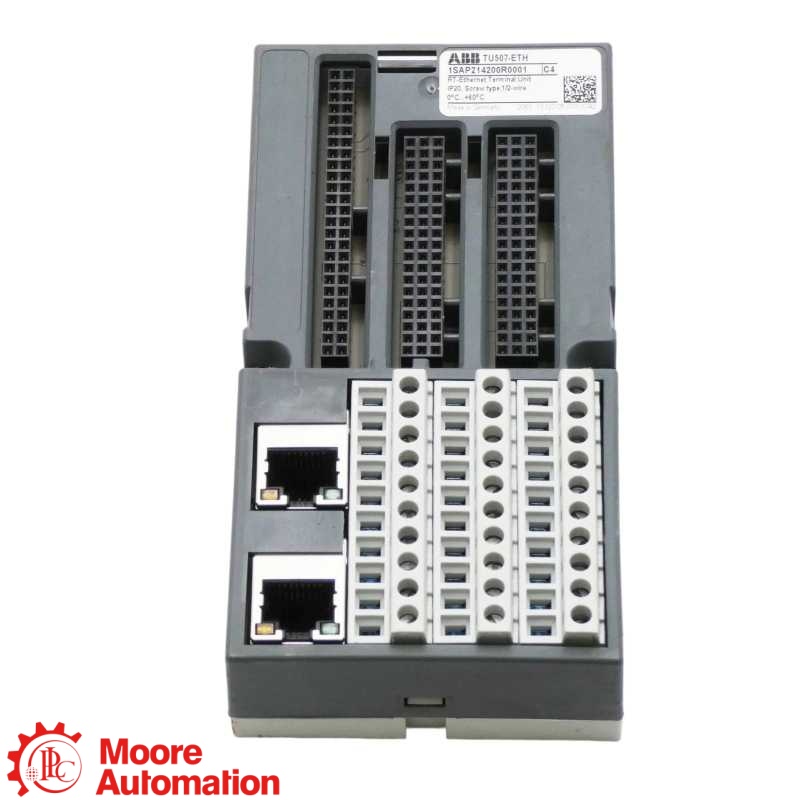 ABB TU507-ETH 1SAP214200R0001 Ethernet Communication Interface Terminal Unit