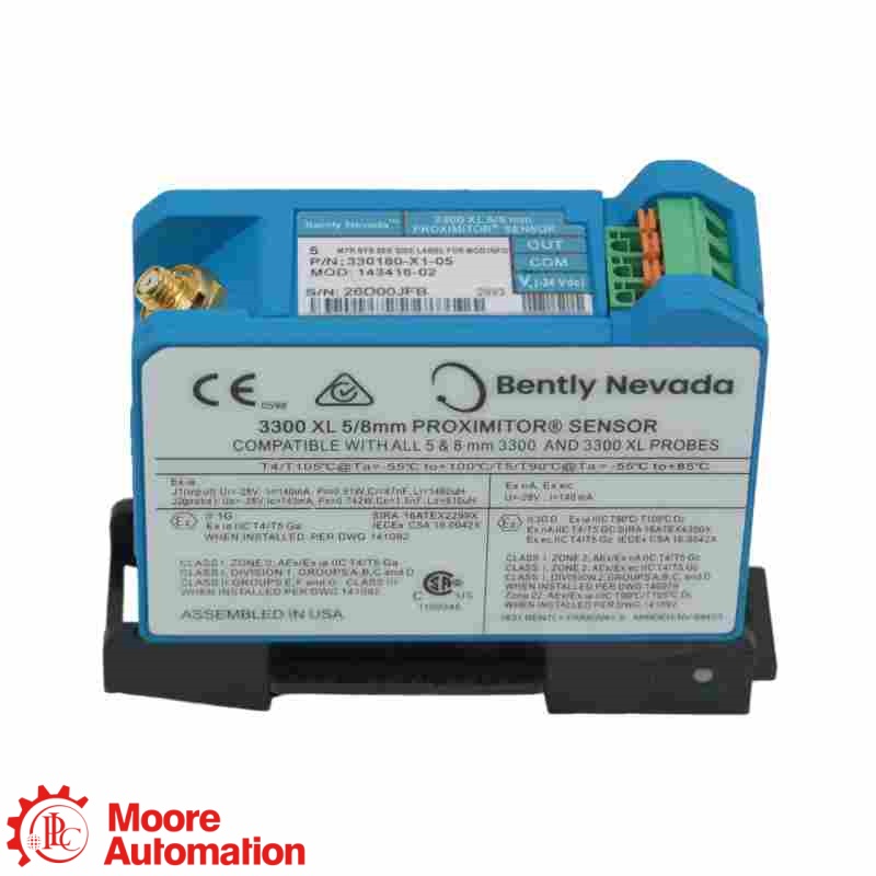 Cảm biến tiệm cận Bently Nevada 330180-X1-05 MOD: 143416-02 3300 XL