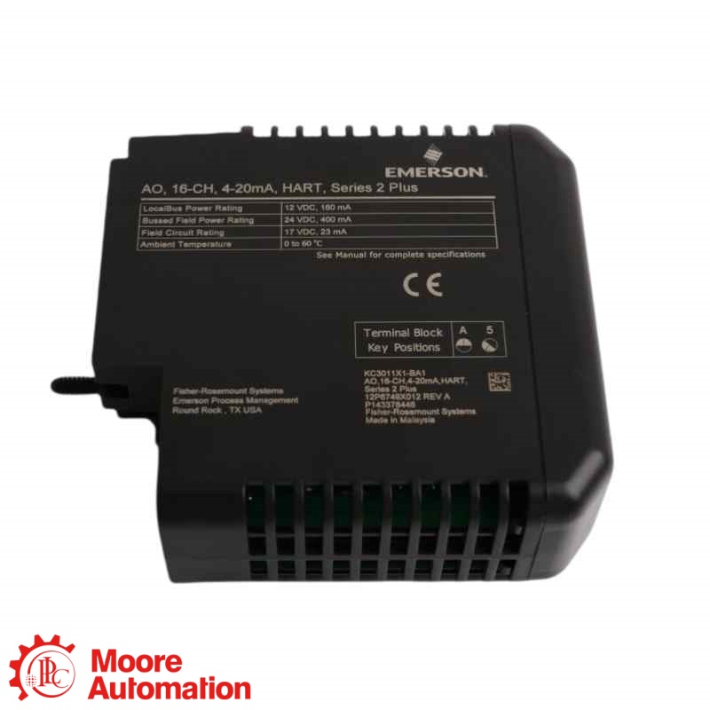 Card đầu ra tương tự HART 16 kênh 4-20 mA dự phòng Emerson VE4035S2B4